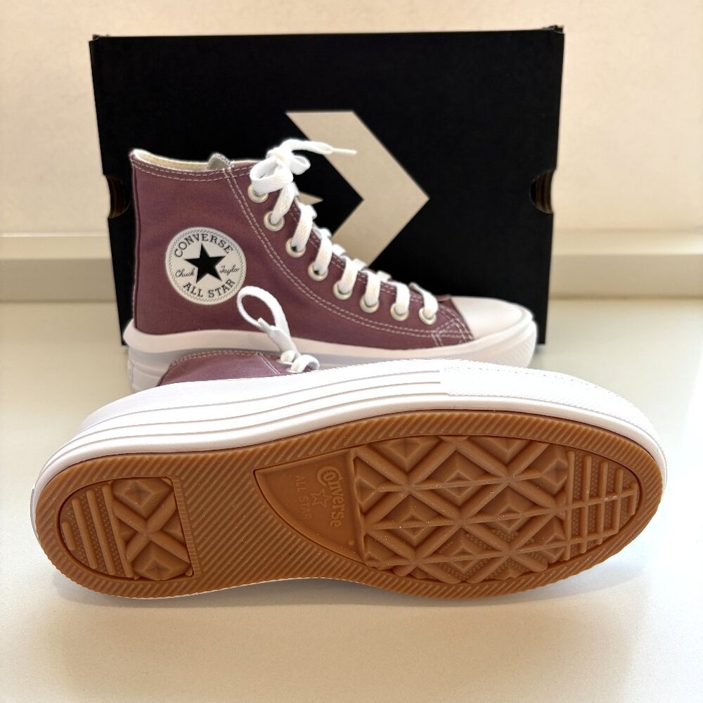 Converse Chuck Taylor All Star Move Hi Platform Sneakers CTAS Seasonal Dahlia - Picture 6 of 8